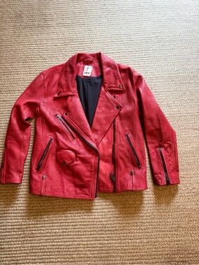 Free People S New 100% Leather Jacket